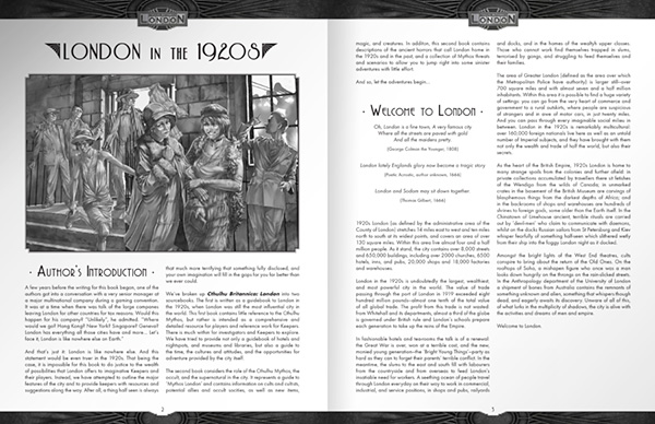 Cthulhu Britannica: London spread (provided by the Cubicle 7 Entertainment Ltd.)